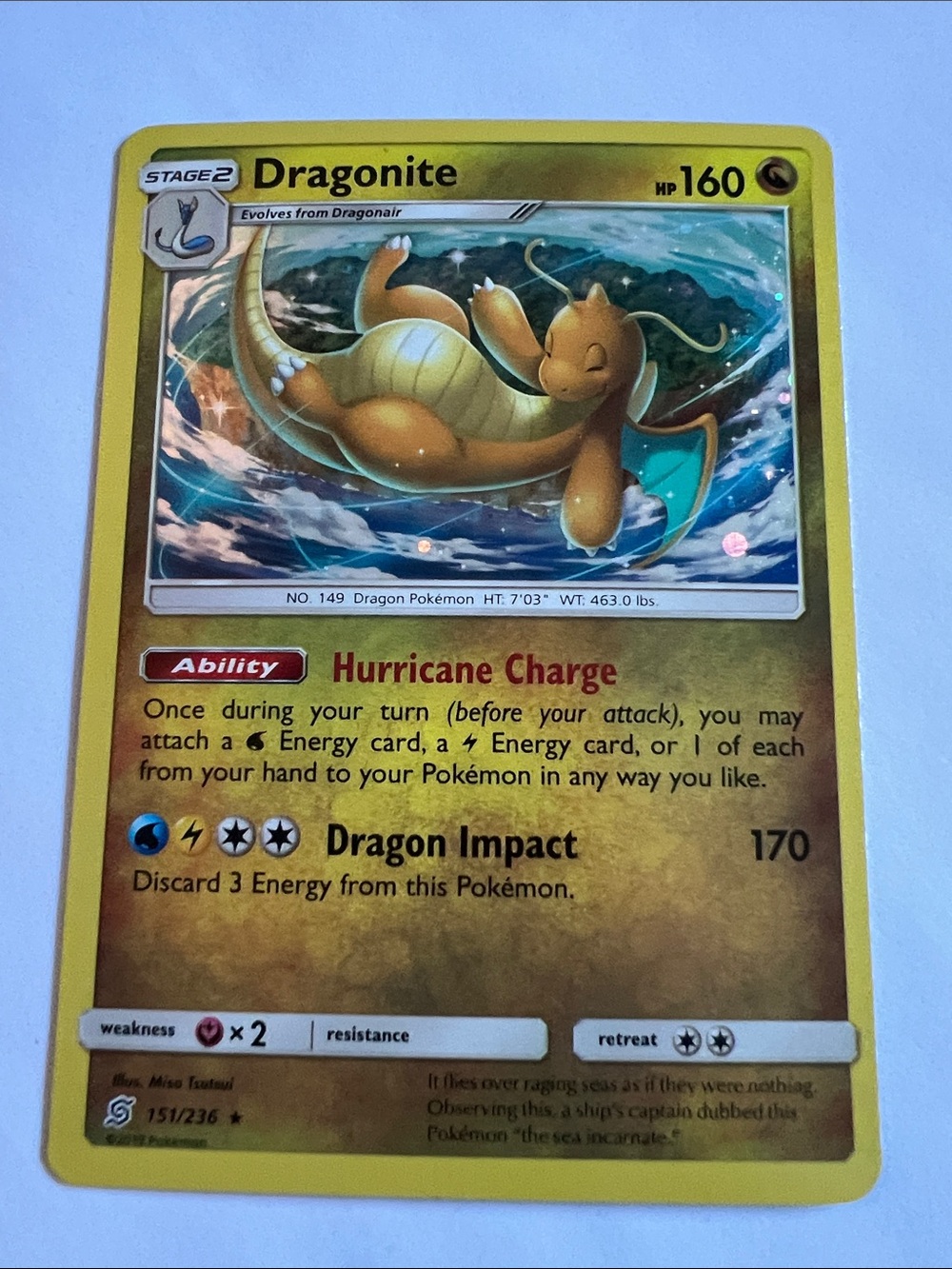Pokémon - Dragonite 151/236 - Unified Minds Non Holo - NM
